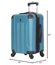 Load image into Gallery viewer, Travelers Club Chicago Hardside Expandable Spinner Luggage, Teal, 3 Piece Set