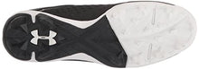 Load image into Gallery viewer, Under Armour Men's Leadoff Mid Rubber Molded Baseball Cleat, (001) Black/Black/White, 11