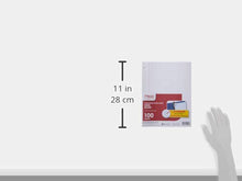 Load image into Gallery viewer, Mead Loose Leaf Paper, Notebook Paper, Wide Ruled Filler Paper, Reinforced, 8 x 10.5, 100 Sheets (15006), White