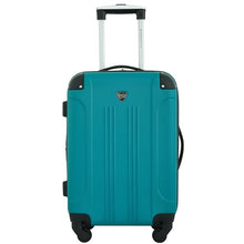 Load image into Gallery viewer, Travelers Club Chicago Hardside Expandable Spinner Luggage, Teal, 3 Piece Set