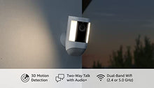Load image into Gallery viewer, Ring Spotlight Cam Pro, Battery | 3D Motion Detection, Two-Way Talk with Audio+, and Dual-Band Wifi (2022 release) - White