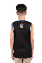 Load image into Gallery viewer, Ultra Game NBA Official Youth Sleeveless Mesh Tank Top Muscle T-Shirt, Golden State Warriors, Black, 8