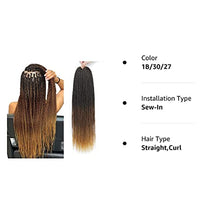 Load image into Gallery viewer, NAYOO Small Crochet Hair Senegalese Twist 18 Inch 8 Packs Ombre Braids Pre-Looped, 35 Strands/Pack Crochet Twist Hot Water Setting, Ombre for Black Women (18 Inch, 1B/30/27)