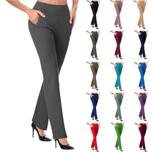 Load image into Gallery viewer, Labor Day Sales Deals My Orders peime Work Pants for Women 2024 Plus Size High Waist Stretch Soft Comfy Athletic Workout Yoga Pants Dress Pant Fashion Casual Business Trousers with Pockets