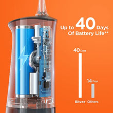 Load image into Gallery viewer, Bitvae C5 Water Dental Flosser for Teeth, Cordless Water Teeth Cleaner Picks, 3 Modes 5 Intensities, IPX7 Waterproof Water Flosser, 6 Tips Rechargeable Water Dental Picks for Cleaning - Black