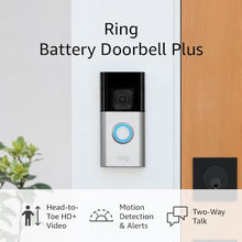 Load image into Gallery viewer, Ring Battery Doorbell Plus with Ring Stick Up Cam Battery, White