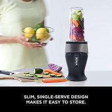 Load image into Gallery viewer, Ninja QB3001SS Ninja Fit Compact Personal Blender, Shakes, Smoothies, Food Prep, and Frozen Blending, 700-Watt Base and (2) 16-oz. Cups & Spout Lids, Black