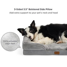 Load image into Gallery viewer, Bedsure Orthopedic Dog Bed for Medium Dogs - Waterproof Dog Sofa Beds Medium, Supportive Foam Pet Couch Bed with Removable Washable Cover, Waterproof Lining and Nonskid Bottom, Grey