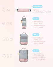 Load image into Gallery viewer, BAGSMART 6 Set Compression Packing Cubes for Travel, Lightweight Vacation Travel Essentials for Women, Travel Accessories for Suitcase Organizer Bags Set, Durable Luggage Organizer Travel Bags