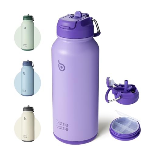 BOTTLE BOTTLE 32oz Insulated Water Bottle Stainless Steel Sport Water –  Simple to Sharp by Sharon, LLC