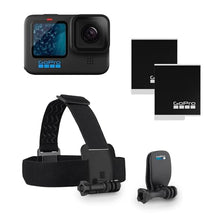 Load image into Gallery viewer, GoPro HERO11 Black Bundle - Includes HERO11 Black Camera, Head Strap + QuickClip, and Enduro Battery (2 Total)