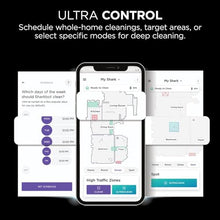 Load image into Gallery viewer, Shark AI Ultra Voice Control Robot Vacuum with Matrix Clean Navigation, Home Mapping, 60-Day Capacity, Self-Empty Base for Homes with Pets, Carpet & Hard Floors (Silver/Black)
