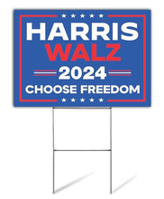 Load image into Gallery viewer, SignPro Harris Waltz Yard Sign | Harris Tim Waltz 2024 Lawn Sign | Kamala Harris Waltz Sign | 24" x 18" Corrugated Plastic | Includes H Stake | Double Sided