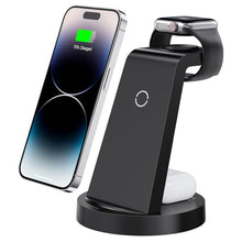 Load image into Gallery viewer, 3 in 1 Charging Station for iPhone, Wireless Charger for iPhone 15 14 13 12 11 X Pro Max & Apple Watch - Wireless Charging Station for AirPods Pro 3 2