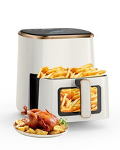 Load image into Gallery viewer, VEWIOR Air Fryer, 5.3Qt Airfyer with Viewing Window, 7 Custom Presets Large Air Fryer Oven with Smart Digital Touchscreen,Non-stick and Dishwasher-Safe Basket