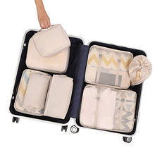 Load image into Gallery viewer, BAGAIL 8 Set Packing Cubes Luggage Packing Organizers for Travel Accessories-Cream