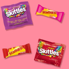 Load image into Gallery viewer, SKITTLES Original, SKITTLES Wild Berry & STARBURST Original and STARBURST FaveReds Fun Size Nut Free Individually Wrapped Trick or Treat Halloween Candy Variety Pack, Party Size, 20.13 Oz Bulk Bag