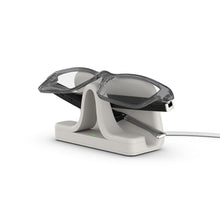 Load image into Gallery viewer, Amazon Echo Frames (newest model) + Echo Spot (newest model), Smart Glasses with Alexa, Modern Rectangle frames in Charcoal Gray with prescription ready lenses