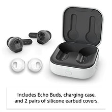 Load image into Gallery viewer, Amazon Echo Buds (2023 Release) | True Wireless Bluetooth 5.2 Earbuds with Alexa, audio personalization, multipoint, 20H battery with charging case, fast charging, sweat resistant | Black