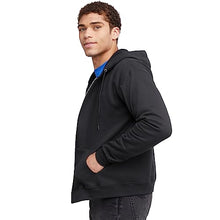Load image into Gallery viewer, Hanes mens Full-zip Eco-smart Hoodie athletic sweatshirts, Black, Large US