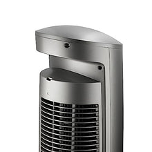 Load image into Gallery viewer, Lasko Oscillating Tower Fan, Quiet Fans with Remote, for Bedroom, Living Room, Office, Tower Fan with Remote, 3-Speed Timer, 42”, Silver T42951
