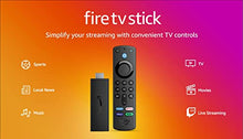 Load image into Gallery viewer, Amazon Fire TV Stick, HD, sharp picture quality, fast streaming, free & live TV, Alexa Voice Remote with TV controls