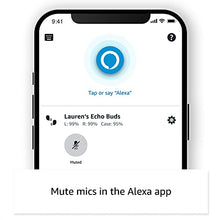 Load image into Gallery viewer, Amazon Echo Buds (2023 Release) | True Wireless Bluetooth 5.2 Earbuds with Alexa, audio personalization, multipoint, 20H battery with charging case, fast charging, sweat resistant | Black