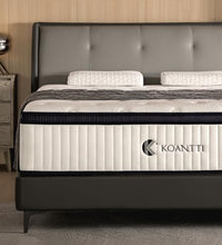 Load image into Gallery viewer, KOANTTI Queen Mattress,12 Inch Queen Size Mattresses Memory Foam Hybrid White Mattress in a Box,with Provide Support and Improve Sleep Mattresses,Medium Firm,CertiPUR-US.