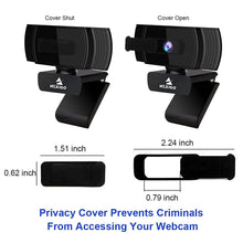 Load image into Gallery viewer, NexiGo N930AF Webcam with Microphone for Desktop, Autofocus, Webcam for Laptop, Computer Camera, 1080p HD USB Web Camera, Compatible with Zoom/Skype/Teams/Webex