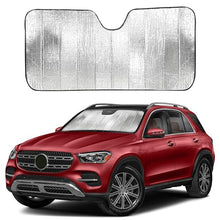 Load image into Gallery viewer, EcoNour Accordion Car Windshield Sun Shade | Car Sun Visor to Protect Harmful UV rays | Foldable Automotive Windshield Sunshades | Window Sun Blocker to Keep your Vehicle Cool & Comfort - 58" x 28"