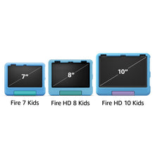 Load image into Gallery viewer, Amazon Fire HD 10 Kids tablet (newest model) ages 3-7 | Bright 10.1" HD screen with included ad-free and exclusive content, robust parental controls, 13-hr battery, 32 GB, Blue