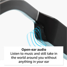 Load image into Gallery viewer, Amazon Echo Frames (newest model) + Echo Spot (newest model), Smart Glasses with Alexa, Modern Rectangle frames in Charcoal Gray with prescription ready lenses