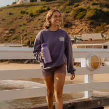 Load image into Gallery viewer, BOTTLE BOTTLE 32oz Insulated Water Bottle Stainless Steel Sport Water Bottle with Straw Dual-use Lid Design for Gym with Pill Box (dark purple)