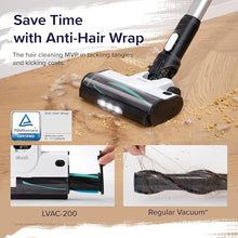 Load image into Gallery viewer, LEVOIT Cordless Vacuum Cleaner, Stick Vac with Tangle-Resistant Design, Up to 50 Minutes, Powerful Suction, Rechargeable, Lightweight, and Versatile for Carpet, Hard Floor, Pet Hair, Black & White