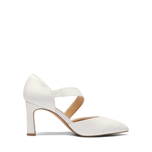 Load image into Gallery viewer, DREAM PAIRS Women's High Heels Pumps Dress Closed Pointed Toe Comfortable D'Orsay Pumps Shoes for Work Office Wedding Dancing,Size 5.5,WHITE-PU,SDPU2350W