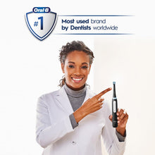 Load image into Gallery viewer, Oral-B iO Deep Clean Rechargeable Electric Powered Toothbrush, Black with iO Series 3 Limited, 2 Brush Heads and Travel Case - Pressure Sensor to Protect Gums - 3 Cleaning Settings - 2 Minute Timer