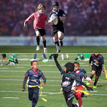 Load image into Gallery viewer, COOLOMG Soft Football Helmet 7v7 Soft Shell Rugby Flag Football Helmet Padded Headgear Soccer Goalie Goalkeeper Head Protector for Youth Kids