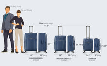 Load image into Gallery viewer, Traveler's Choice Lares Softside Expandable Luggage with Spinner Wheels, Green, 2 Piece Luggage Set