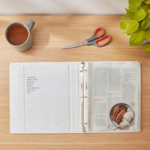 Load image into Gallery viewer, Amazon Basics 3-Ring Binder, 1-Inch - White 1 pack