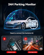 Load image into Gallery viewer, REDTIGER Dash Cam Front Rear, 4K/2.5K Full HD Dash Camera for Cars, Free 32GB Card, Built-in Wi-Fi GPS, 3.16” IPS Screen, Night Vision, 170°Wide Angle, WDR, 24H Parking Mode