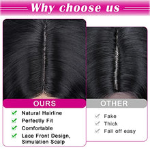 Load image into Gallery viewer, Mairead 28 Inch Curly Wig Long Wigs for Black Women Loose Deep Wave Lace Front Wig 4'' Simulated Scalp Middle Part Synthetic Natural Crimps Curls Hair Replacement Wigs