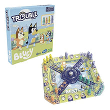 Load image into Gallery viewer, Hasbro Gaming Trouble: Bluey Edition Board Game for Kids, 2-4 Players, Race Bluey, Bingo, Bandit, or Chilli to The Finish, Ages 5 and Up (Amazon Exclusive)