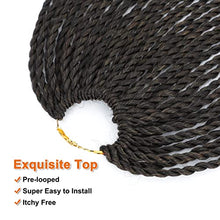 Load image into Gallery viewer, NAYOO Small Crochet Hair Senegalese Twist 18 Inch 8 Packs Ombre Braids Pre-Looped, 35 Strands/Pack Crochet Twist Hot Water Setting, Ombre for Black Women (18 Inch, 1B/30/27)