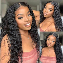 Load image into Gallery viewer, Mairead 28 Inch Curly Wig Long Wigs for Black Women Loose Deep Wave Lace Front Wig 4'' Simulated Scalp Middle Part Synthetic Natural Crimps Curls Hair Replacement Wigs
