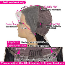 Load image into Gallery viewer, Bob Wig Lace Front Wigs Pre Plucked with Baby Hair 180% Density Short Bob Wigs for Women Straight Bob Frontal Wigs Natural Black (12inch)