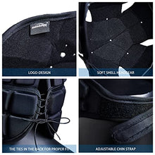 Load image into Gallery viewer, COOLOMG Soft Football Helmet 7v7 Soft Shell Rugby Flag Football Helmet Padded Headgear Soccer Goalie Goalkeeper Head Protector for Youth Kids