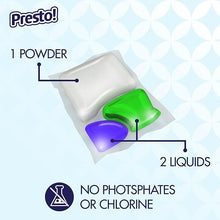 Load image into Gallery viewer, Amazon Brand - Presto! Triple Action Dishwasher Pacs, Anti-spotting, Fresh Scent, 70 Count