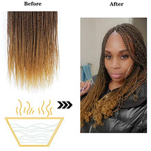 Load image into Gallery viewer, NAYOO Small Crochet Hair Senegalese Twist 18 Inch 8 Packs Ombre Braids Pre-Looped, 35 Strands/Pack Crochet Twist Hot Water Setting, Ombre for Black Women (18 Inch, 1B/30/27)