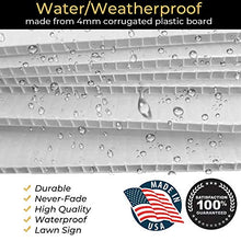 Load image into Gallery viewer, SignPro Harris Waltz Yard Sign | Harris Tim Waltz 2024 Lawn Sign | Kamala Harris Waltz Sign | 24" x 18" Corrugated Plastic | Includes H Stake | Double Sided