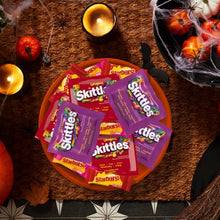 Load image into Gallery viewer, SKITTLES Original, SKITTLES Wild Berry & STARBURST Original and STARBURST FaveReds Fun Size Nut Free Individually Wrapped Trick or Treat Halloween Candy Variety Pack, Party Size, 20.13 Oz Bulk Bag